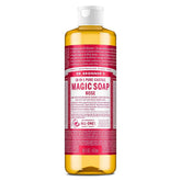 Dr. Bronner's Magic Pure Castile Liquid Soap Bodywash - Rose - 16 fl oz: Whole Body, Recommended for Normal to Dry Skin