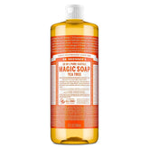 Dr. Bronner's Magic Pure Castile Liquid Soap Bodywash - Tea Tree - 32 fl oz: Vegan Cleanser, Normal Skin, Paraben-Free