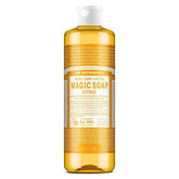 Dr. Bronner's Magic Pure Castile Liquid Soap Bodywash - Citrus - 16 fl oz: Vegan, Made Without Parabens, Ethyl Alcohol-Free, Petroleum-Free